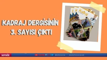 Kadraj Dergisinin 3.sayısı &ccedil;ıktı