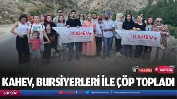 KAHEV, bursiyerleri ile &ccedil;&ouml;p topladı