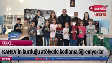 KAHEV&rsquo;in kurduğu at&ouml;lyede kodlama &ouml;ğreniyorlar