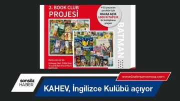 KAHEV, İngilizce Kul&uuml;b&uuml; a&ccedil;ıyor