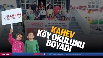 KAHEV, k&ouml;y okulunu boyadı