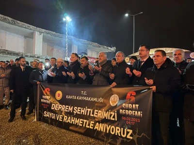 Kahta'da depremde yaşamını yitirenler anıldı