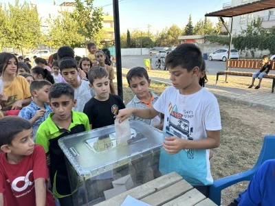 Kahta'da yapılan parkın adını &ccedil;ocuklar oylarıyla belirledi