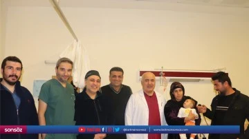 Kalbinde delik olan 4 aylık bebek sağlığına kavuştu