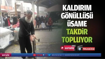 Kaldırım g&ouml;n&uuml;ll&uuml;s&uuml; &Uuml;same takdir topluyor