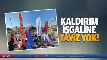Kaldırım işgaline taviz yok!