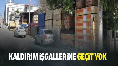 Kaldırım işgallerine ge&ccedil;it yok