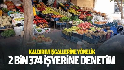 Kaldırım işgallerine y&ouml;nelik 2 bin 374 işyerine denetim