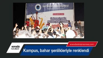 Kampus, bahar şenlikleriyle renklendi