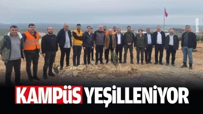 Kamp&uuml;s yeşilleniyor