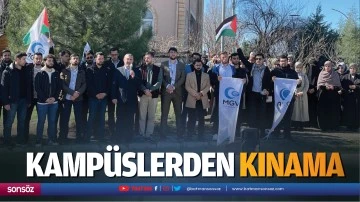 Kamp&uuml;slerden kınama&hellip;