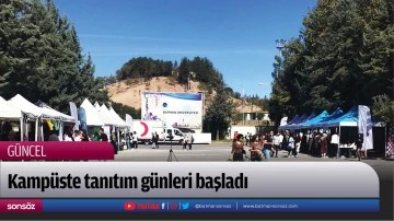 Kamp&uuml;ste tanıtım g&uuml;nleri başladı