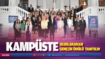 Kamp&uuml;ste uluslararası gen&ccedil;lik &ouml;d&uuml;l&uuml; tanıtıldı