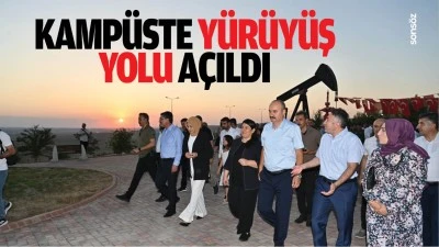 Kamp&uuml;ste y&uuml;r&uuml;y&uuml;ş yolu a&ccedil;ıldı