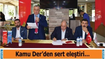 Kamu Der&rsquo;den sert eleştiri&hellip;