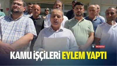 Kamu iş&ccedil;ileri eylem yaptı