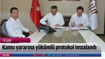 Kamu yararına y&uuml;k&uuml;ml&uuml; protokol imzalandı