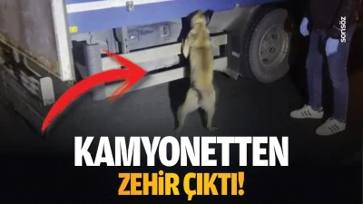 Kamyonetten zehir &ccedil;ıktı!