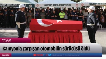 Kamyonla &ccedil;arpışan otomobilin s&uuml;r&uuml;c&uuml;s&uuml; &ouml;ld&uuml;