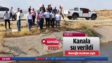 Kanala su verildi