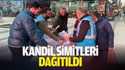 Kandil simitleri dağıtıldı