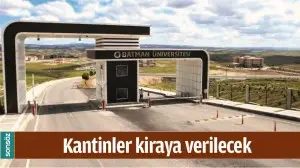 KANTİNLER KİRAYA VERİLECEK