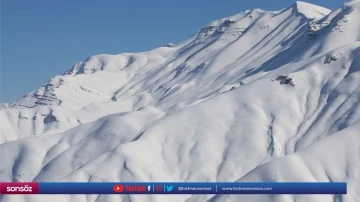 Kar manzaraları havadan g&ouml;r&uuml;nt&uuml;lendi