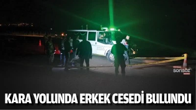 Kara yolunda erkek cesedi bulundu