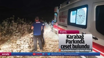 Karabağ Parkında ceset bulundu
