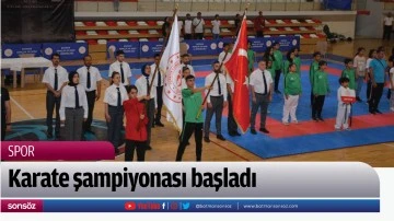 Karate şampiyonası başladı 