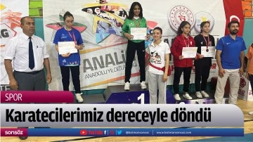 Karatecilerimiz dereceyle d&ouml;nd&uuml;