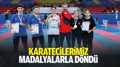 Karatecilerimiz madalyalarla d&ouml;nd&uuml;