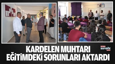 Kardelen Muhtarı, eğitimdeki sorunları aktardı