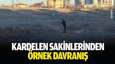 Kardelen Sakinlerinden &ouml;rnek davranış
