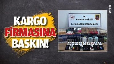 Kargo firmasına baskın!