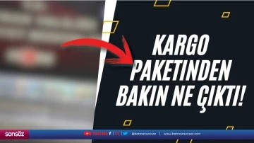 Kargo paketinden bakın ne &ccedil;ıktı!
