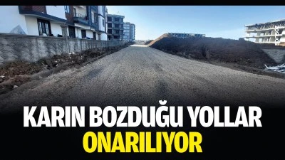 Karın bozduğu yollar onarılıyor