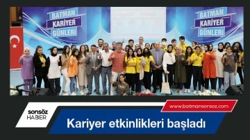 Kariyer etkinlikleri başladı