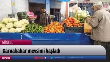 Karnabahar mevsimi başladı