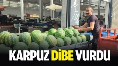 Karpuz dibe vurdu