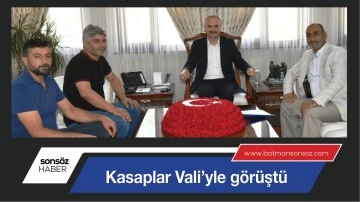 KASAPLAR VALİ&rsquo;YLE G&Ouml;R&Uuml;ŞT&Uuml;