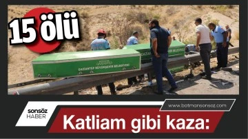 Katliam gibi kaza: 15 &ouml;l&uuml;
