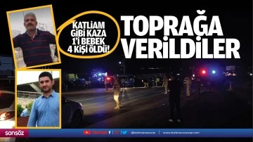 Katliam gibi kaza: 4 kişi &ouml;ld&uuml;!