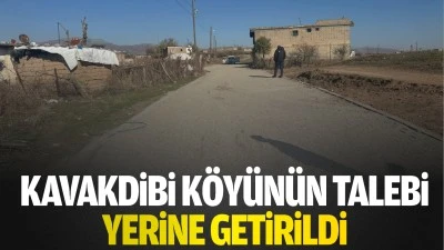 Kavakdibi K&ouml;y&uuml;n&uuml;n talebi yerine getirildi
