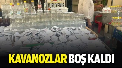 Kavanozlar boş kaldı