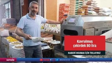 Kavrulmuş &ccedil;ekirdek 80 lira