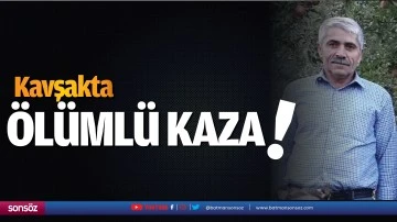 Kavşakta &ouml;l&uuml;ml&uuml; kaza!