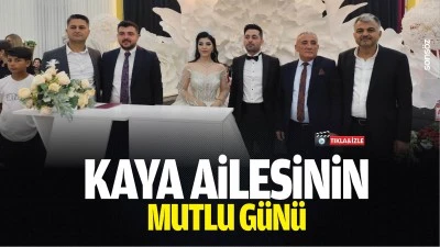 Kaya ailesinin mutlu g&uuml;n&uuml;