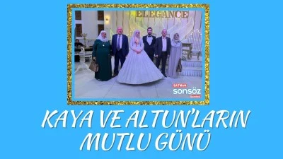Kaya ve Altun&rsquo;ların mutlu g&uuml;n&uuml;