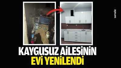 Kaygusuz ailesinin evi yenilendi